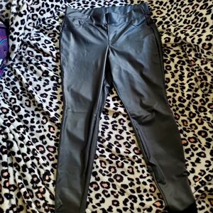 Torrid Signature Waist Black Faux Leather Leggings